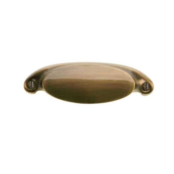 NEW House of Antique Hardware Cast Brass Oval Bin Pull Drawer Handle - Picture 1 of 7
